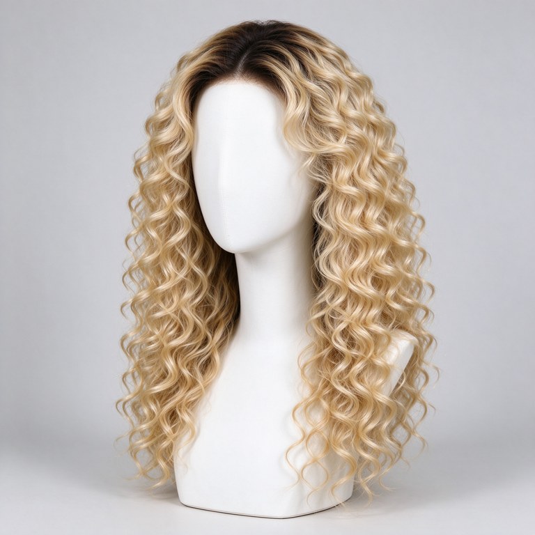 Curly Ombre Blonde